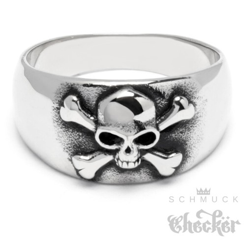 Totenkopf ring crossbones - totenkopf-ring,