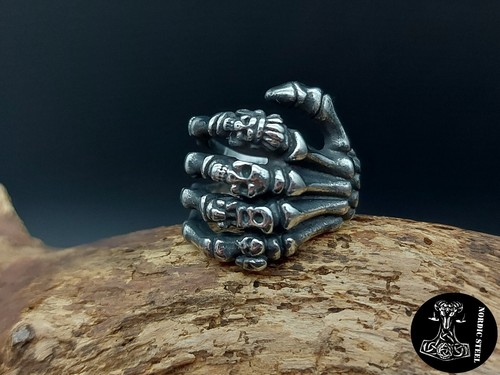 Ring skelett skull - skelett, totenkopf
