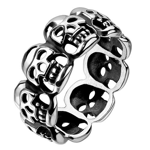 Totenkopf männer ring biker - männer,