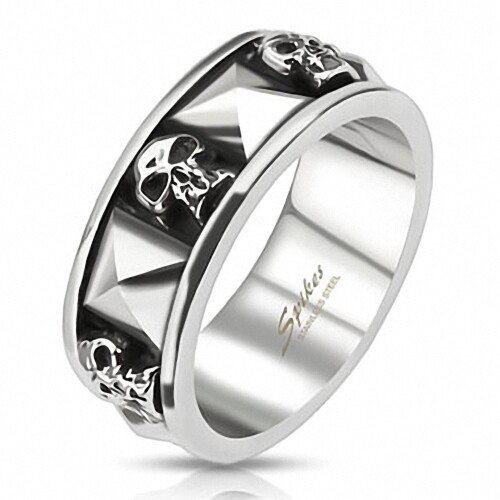 Biker rocker ring - 3d, mit