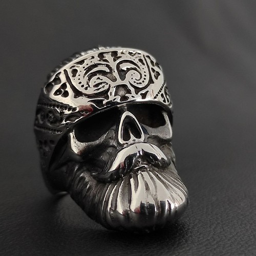 Totenkopf ring edelstahl skull - totenkopf,