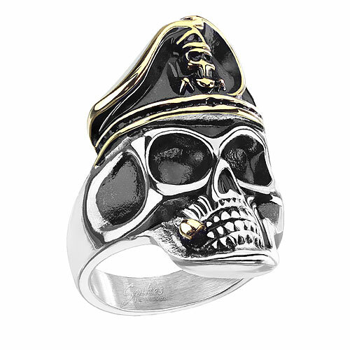 Biker rocker ring totenkopf - rocker,