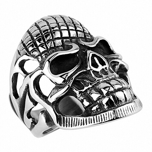 Rocker biker herren ring - rocker,