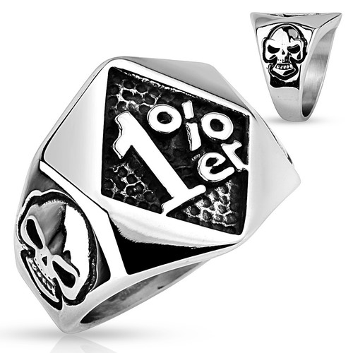 Totenkopf ring er - totenkopf, 1%er