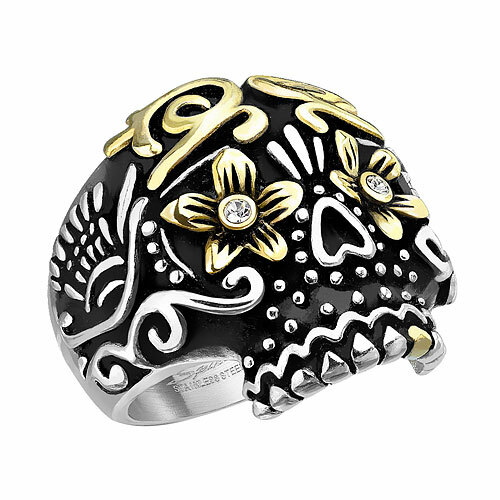 Biker rocker edelstahl ring - rocker,