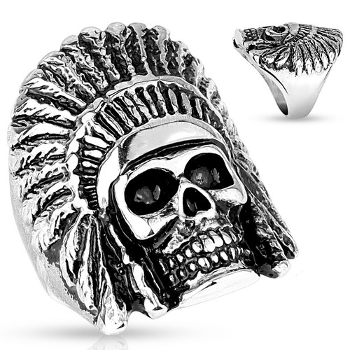 Ring herren totenkopf - ring,
