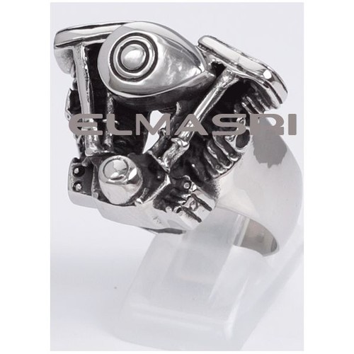 Biker rocker ring edelstahl - biker,