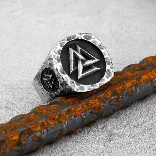 Valknut wikinger ring - valknut,