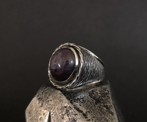 Sternrubin herrenring massiv - sternrubin,