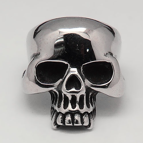 Totenkopf ring edelstahl - totenkopf,