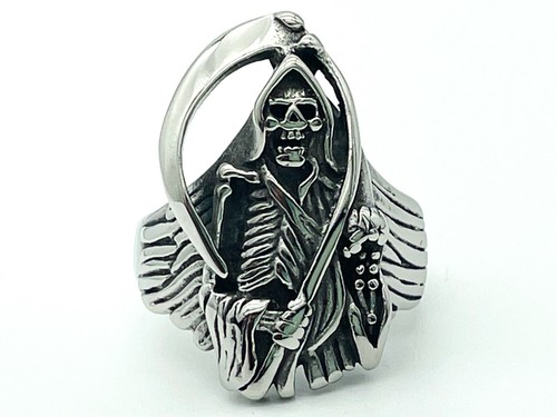 Skull edelstahl ring biker - ring,