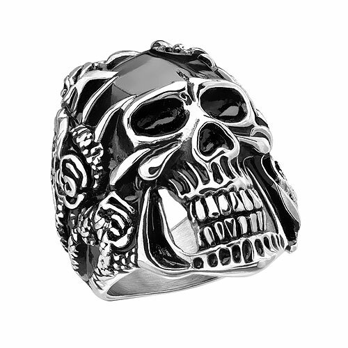 Biker rocker edelstahl ring - rocker,