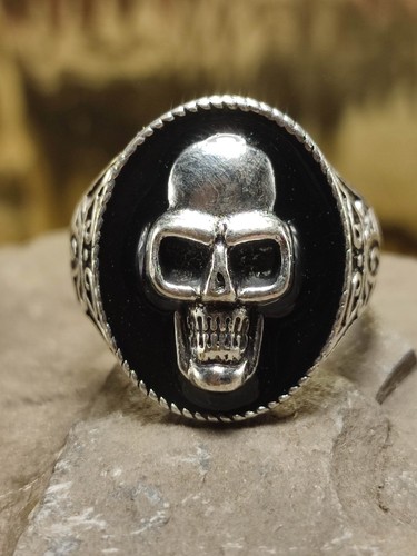 Totenkopf biker ring in - ring, gr