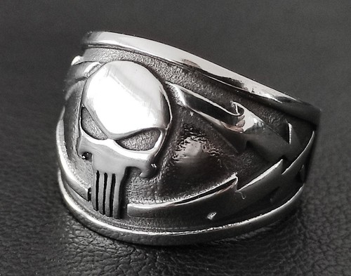 Totenkopf ring edelstahl - totenkopf,