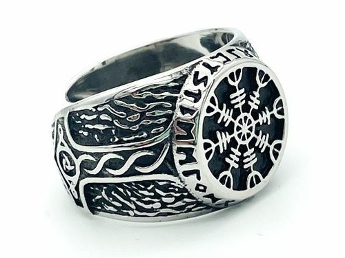 Vegvisir thorshammer edelstahl - thorshammer,