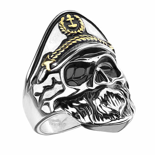 Biker rocker ring totenkopf - biker,