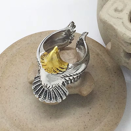 Herren adler ring silber - 🔥,